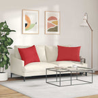 Cuscini da Divano 2 pcs Rosso 70 x 50 cm Tessuto