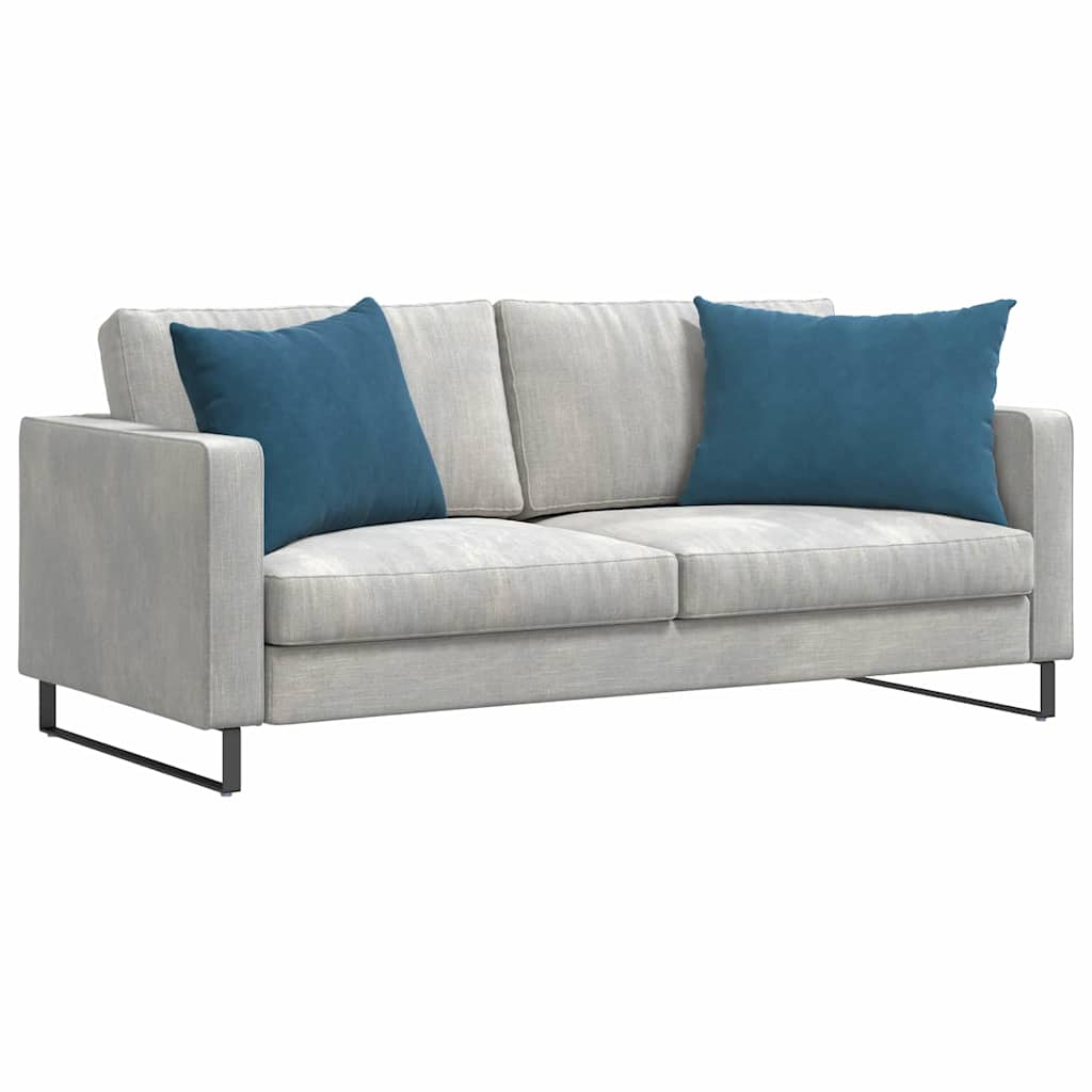Cuscini da Divano 2 pcs Blu 70 x 50 cm Tessuto in Cords
