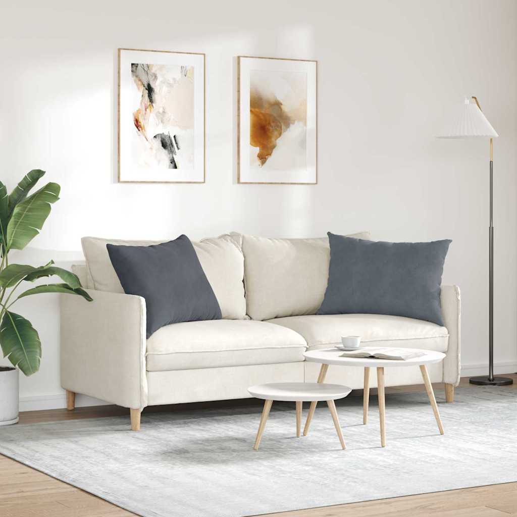 Cuscini da Divano 2 pcs Grigio scuro 70 x 50 cm