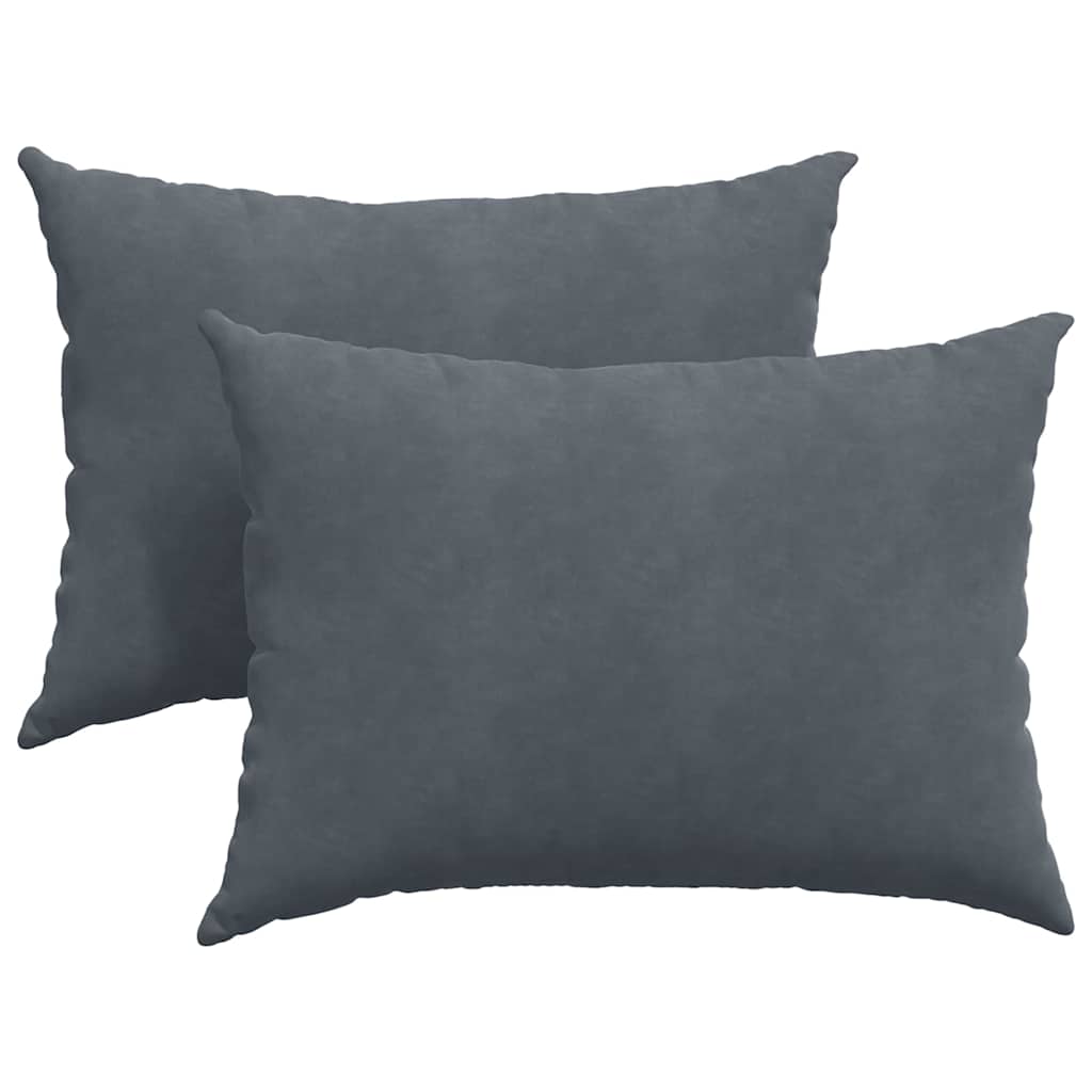 Cuscini da Divano 2 pcs Grigio scuro 70 x 50 cm