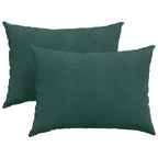 Cuscini da Divano 2 pcs Verde Scuro 70 x 50 cm Tessuto in Cords