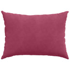 Cuscini da Divano 2 pcs Rosso Vino 70 x 50 cm Tessuto in Cords