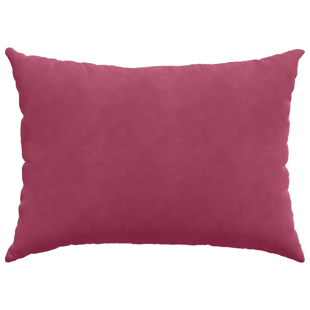 Cuscini da Divano 2 pcs Rosso Vino 70 x 50 cm Tessuto in Cords