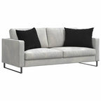 Cuscini da Divano 2 pcs Nero 70 x 50 cm Tessuto in Cords