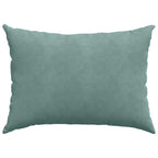 Cuscini da Divano 2 pcs Verde Mare 70 x 50 cm Tessuto in Cords