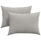 Cuscini da Divano 2 pcs Grigio chiaro 70 x 50 cm Tessuto