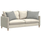 Cuscini da Divano 2 pcs Grigio chiaro 70 x 50 cm Tessuto