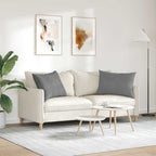 Cuscini da Divano 2 pcs Grigio scuro 70 x 50 cm Tessuto