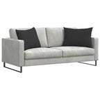 Cuscini da Divano 2 pcs Nero 70 x 50 cm Tessuto