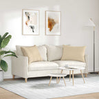 Cuscini da Divano 2 pcs Crema 70 x 50 cm Tessuto