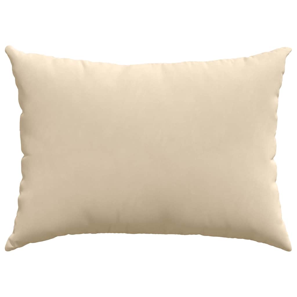 Cuscini da Divano 2 pcs Crema 70 x 50 cm Tessuto