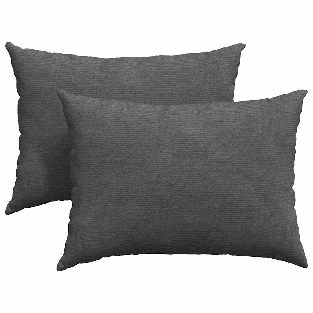 Cuscini da Divano 2 pcs Grigio scuro 70 x 50 cm
