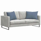 Cuscini da Divano 2 pcs Blu 70 x 50 cm Tessuto in Cords