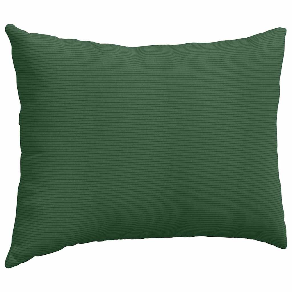 Cuscini da Divano 2 pcs Verde Scuro 70 x 50 cm Tessuto in Cords