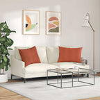 Cuscini da Divano 2 pcs Rosso Arancio 70 x 50 cm