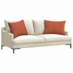 Cuscini da Divano 2 pcs Rosso Arancio 70 x 50 cm
