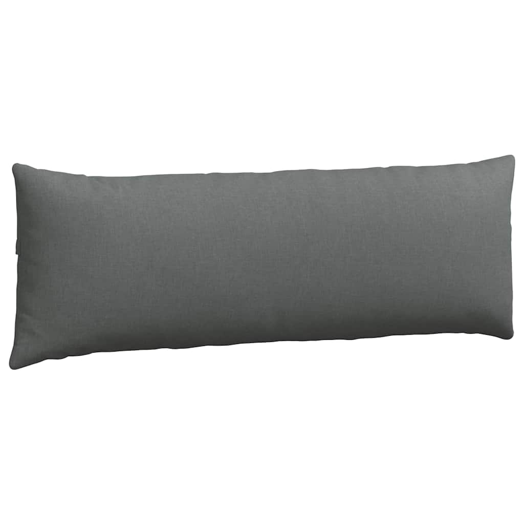 Cuscini da Divano 2 pcs Grigio scuro 120 x 40 cm Tessuto
