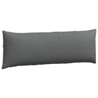Cuscini da Divano 2 pcs Grigio scuro 120 x 40 cm Tessuto