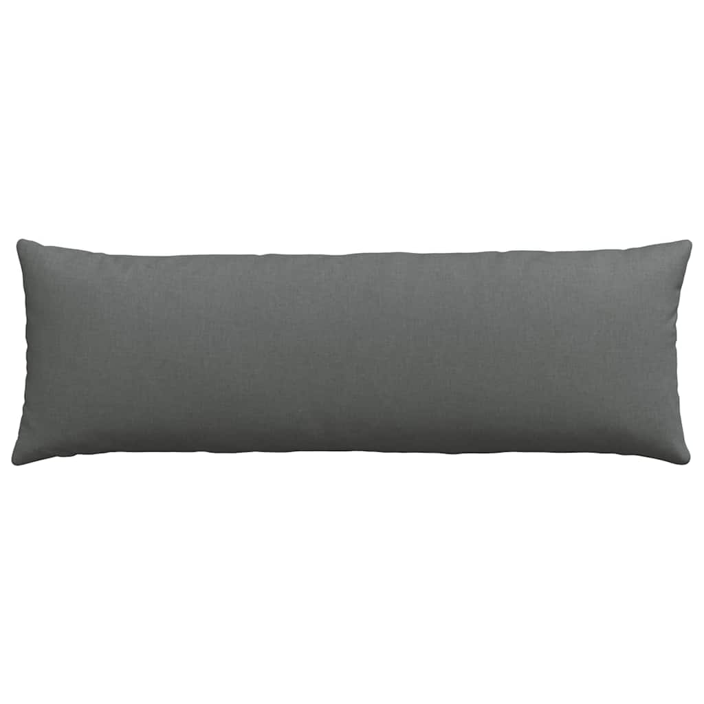 Cuscini da Divano 2 pcs Grigio scuro 120 x 40 cm Tessuto