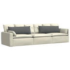 Cuscini da Divano 2 pcs Grigio scuro 120 x 40 cm Tessuto