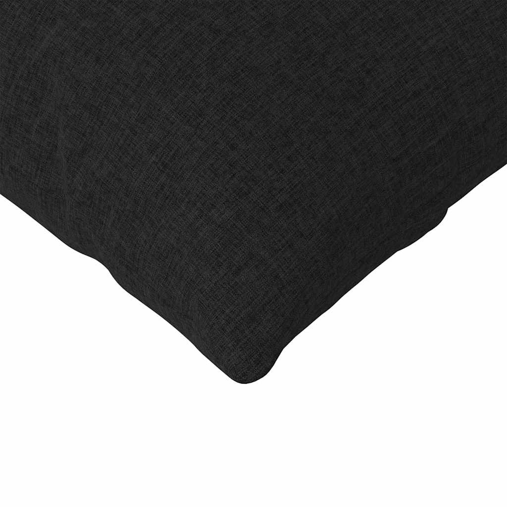 Cuscini da Divano 2 pcs Nero 120 x 40 cm Tessuto