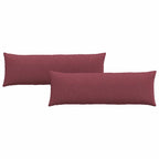 Cuscini da Divano 2 pcs Rosso Vino 120 x 40 cm Tessuto