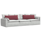 Cuscini da Divano 2 pcs Rosso Vino 120 x 40 cm Tessuto