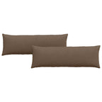 Cuscini da Divano 2 pcs Marrone 120 x 40 cm Tessuto