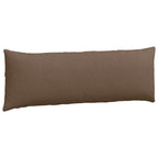 Cuscini da Divano 2 pcs Marrone 120 x 40 cm Tessuto