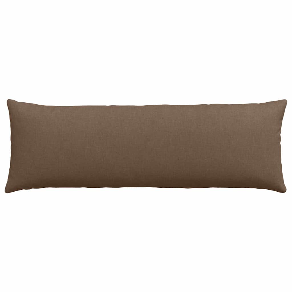 Cuscini da Divano 2 pcs Marrone 120 x 40 cm Tessuto