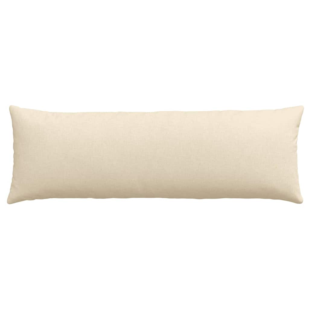 Cuscini da Divano 2 pcs Crema 120 x 40 cm Tessuto