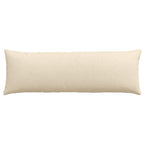 Cuscini da Divano 2 pcs Crema 120 x 40 cm Tessuto