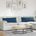 Cuscini da Divano 2 pcs Blu 120 x 40 cm Tessuto
