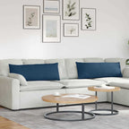 Cuscini da Divano 2 pcs Blu 120 x 40 cm Tessuto