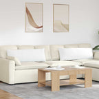 Cuscini da Divano 2 pcs Bianco 120 x 40 cm Tessuto