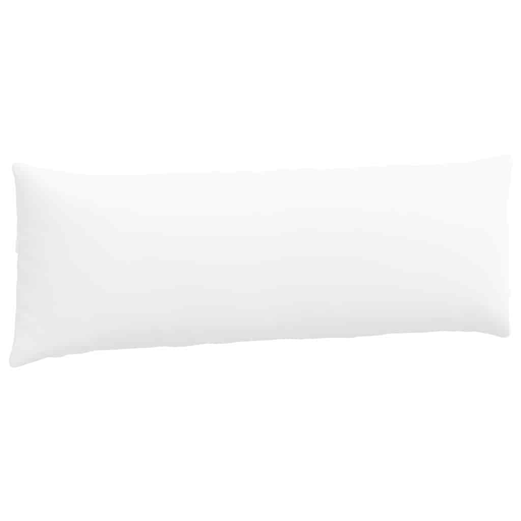 Cuscini da Divano 2 pcs Bianco 120 x 40 cm Tessuto