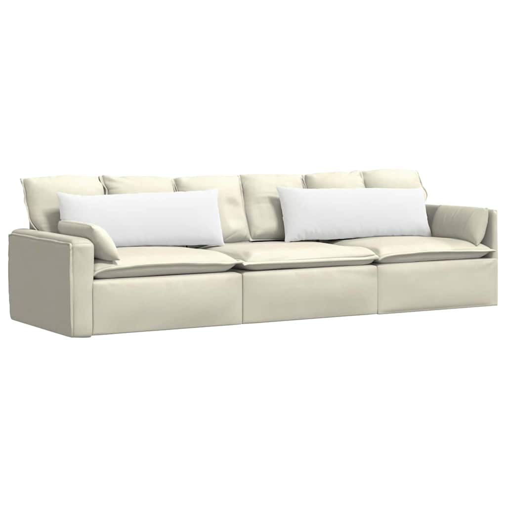 Cuscini da Divano 2 pcs Bianco 120 x 40 cm Tessuto