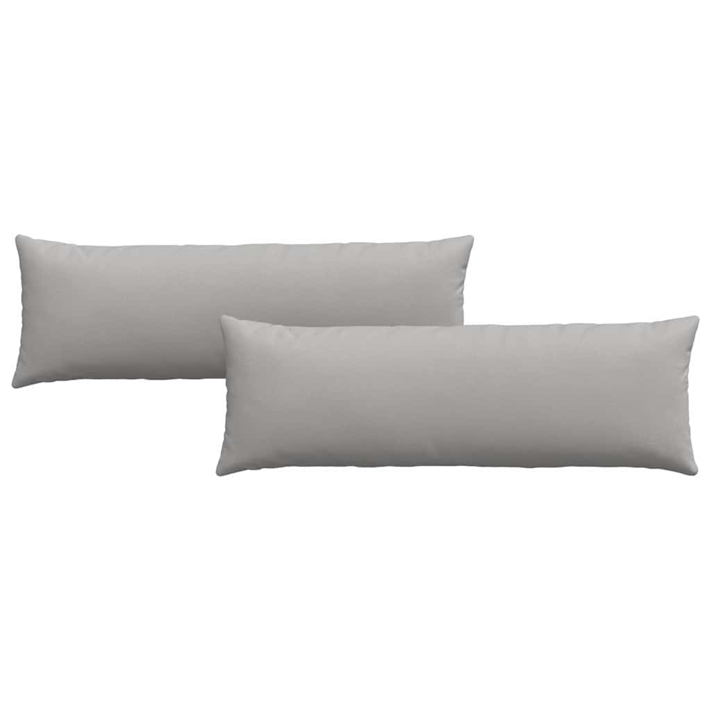 Cuscini da Divano 2 pcs Grigio Nuvola 120 x 40 cm Tessuto