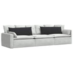 Cuscini da Divano 2 pcs Nero 120 x 40 cm Tessuto in Cords
