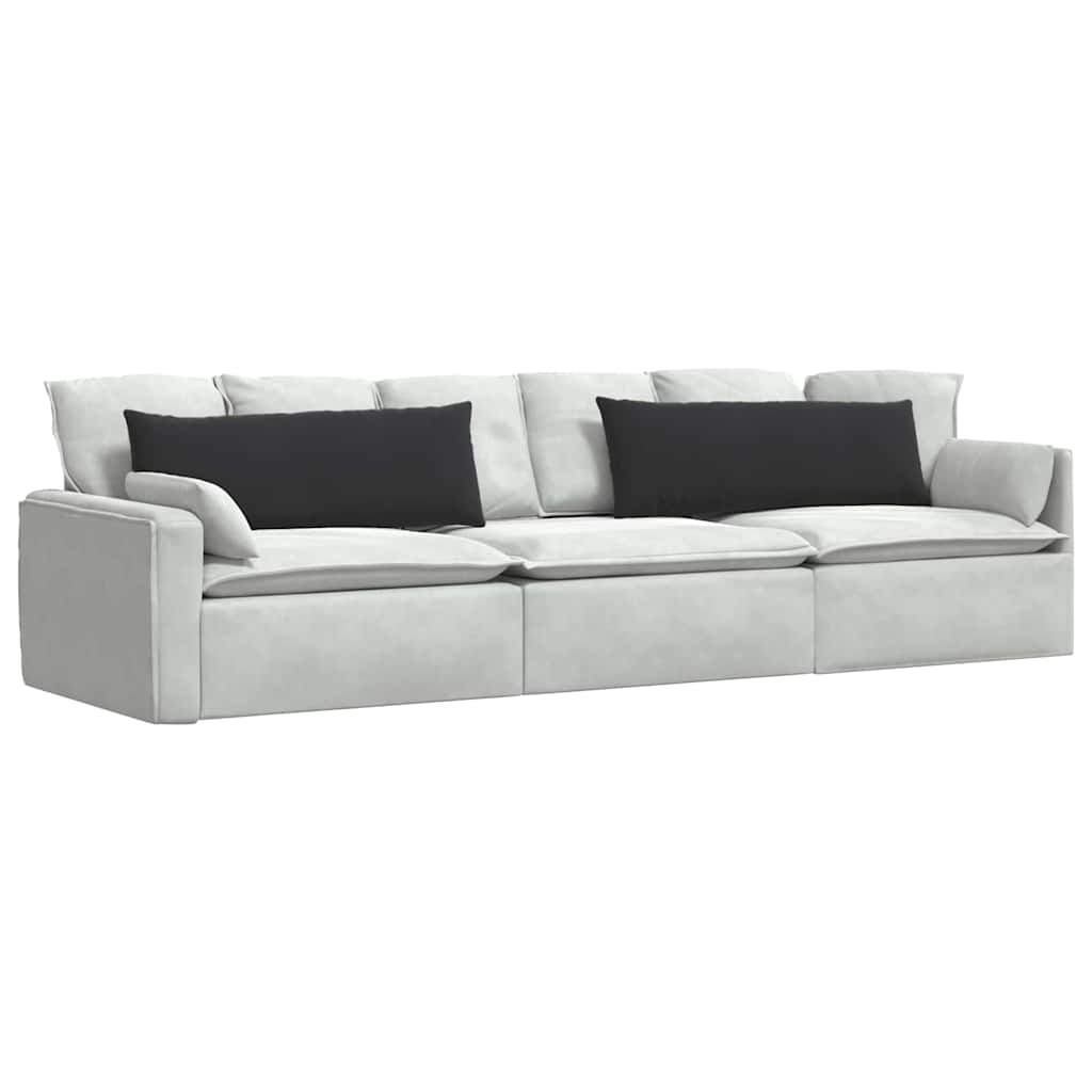 Cuscini da Divano 2 pcs Nero 120 x 40 cm Tessuto in Cords