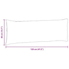 Cuscini da Divano 2 pcs Verde Mare 120 x 40 cm Tessuto in Cords