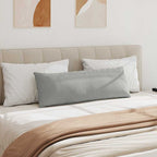 Cuscini da Divano 2 pcs Grigio chiaro 120 x 40 cm Tessuto