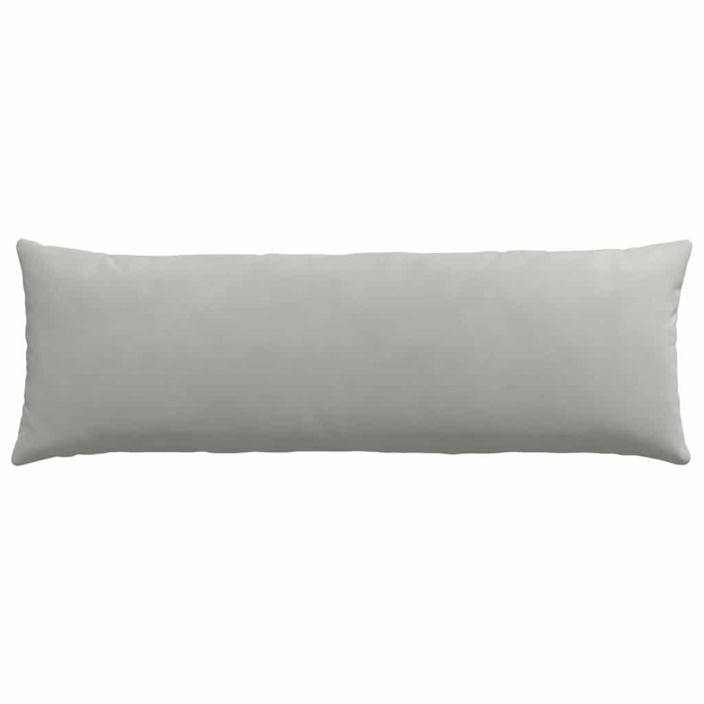 Cuscini da Divano 2 pcs Grigio chiaro 120 x 40 cm Tessuto