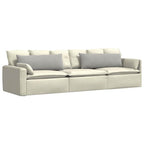 Cuscini da Divano 2 pcs Grigio chiaro 120 x 40 cm Tessuto