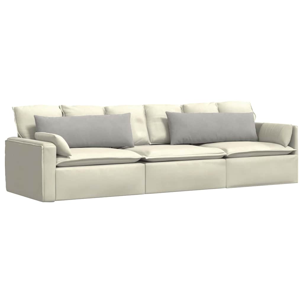 Cuscini da Divano 2 pcs Grigio chiaro 120 x 40 cm Tessuto