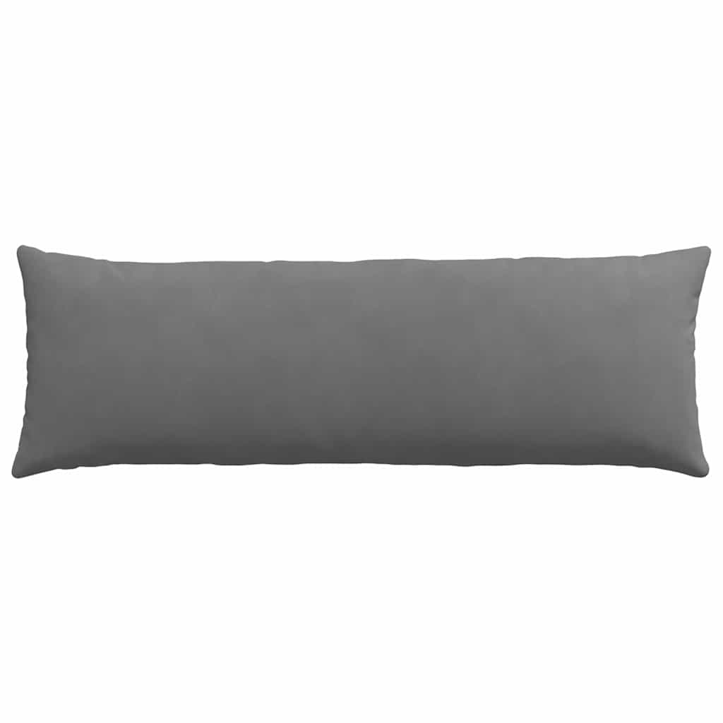 Cuscini da Divano 2 pcs Grigio scuro 120 x 40 cm Tessuto