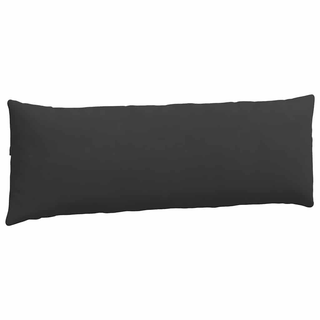 Cuscini da Divano 2 pcs Nero 120 x 40 cm Tessuto