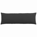 Cuscini da Divano 2 pcs Nero 120 x 40 cm Tessuto