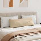 Cuscini da Divano 2 pcs Crema 120 x 40 cm Tessuto