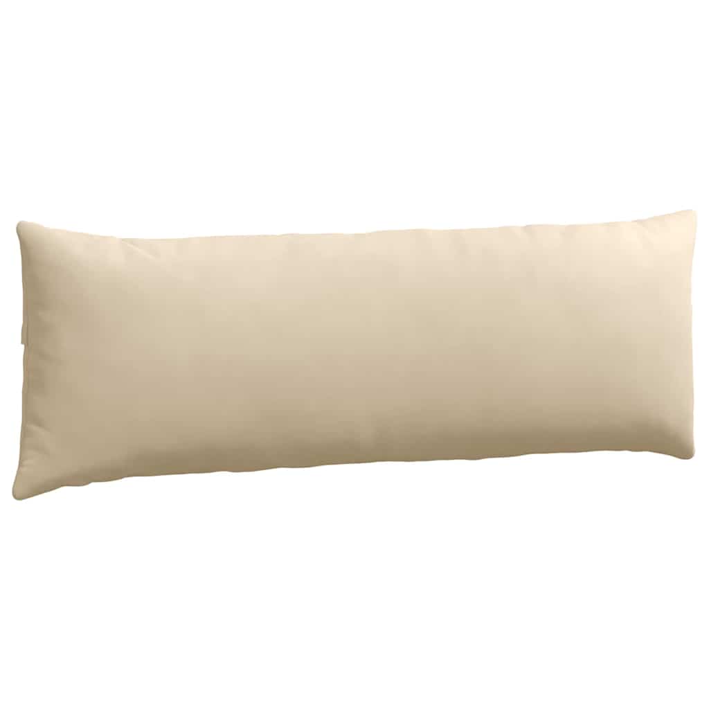 Cuscini da Divano 2 pcs Crema 120 x 40 cm Tessuto